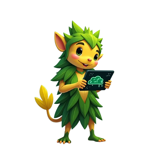 Curupira Cibernético, mascote de sustentabilidade da BrasilLink Host