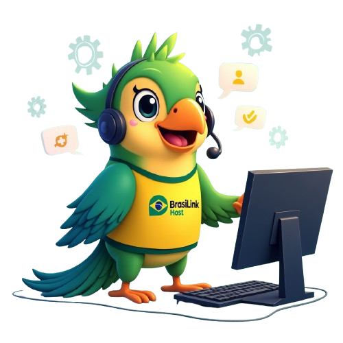 Zé Link, mascote de suporte da BrasilLink Host